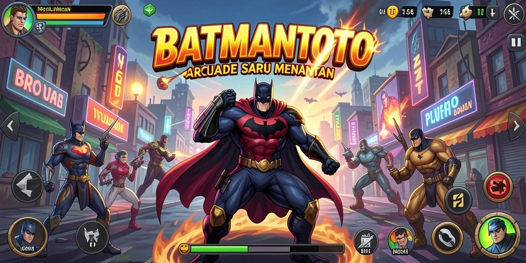 Tampilan gameplay yang seru dan penuh aksi dari BATMANTOTO.