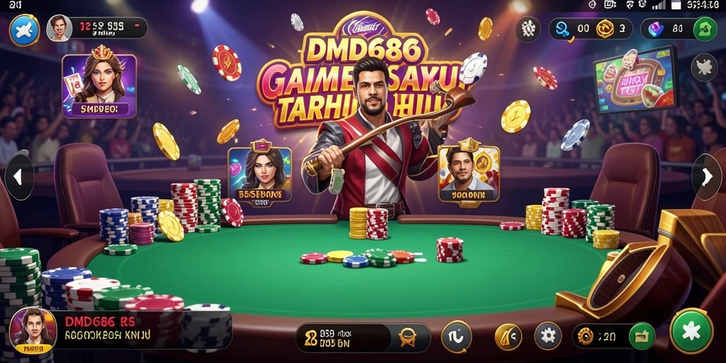 Tampilan menarik gameplay Kasino di DMD686 dengan grafik memukau.