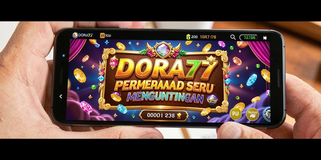 Screenshot DORA77 menampilkan gameplay slot yang mengasyikkan dan inovatif.