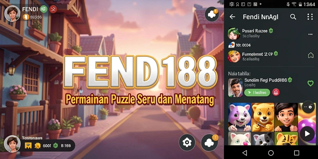 Gameplay seru dan menantang dari FENDI188 di level puzzle.