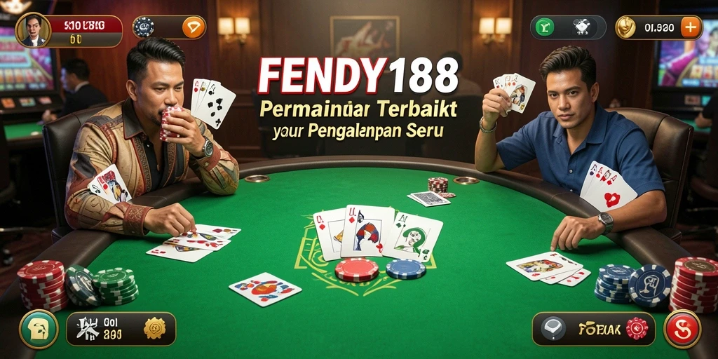Tampilan menarik dari gameplay Poker di FENDY188.