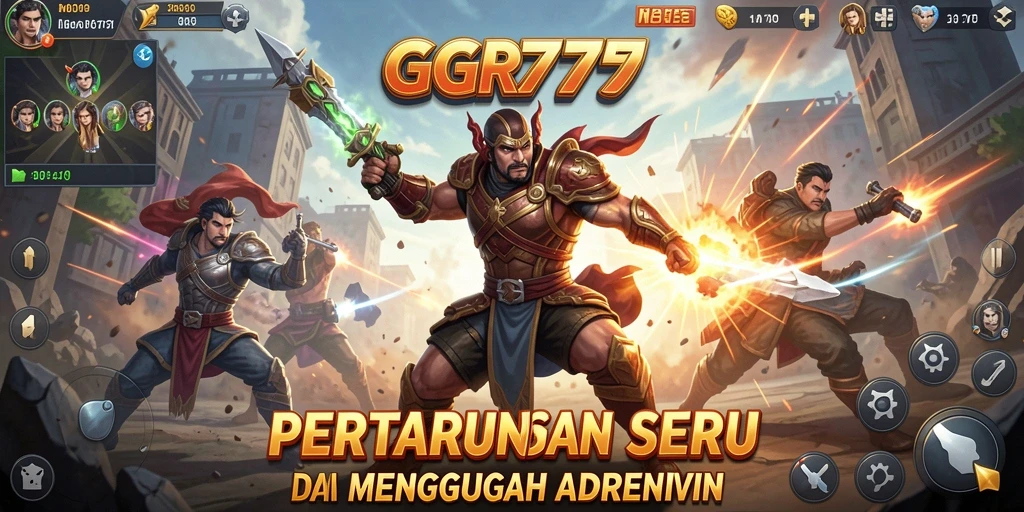 Screenshot utama GGR777 yang menunjukkan aksi seru dalam pertarungan Fighting.