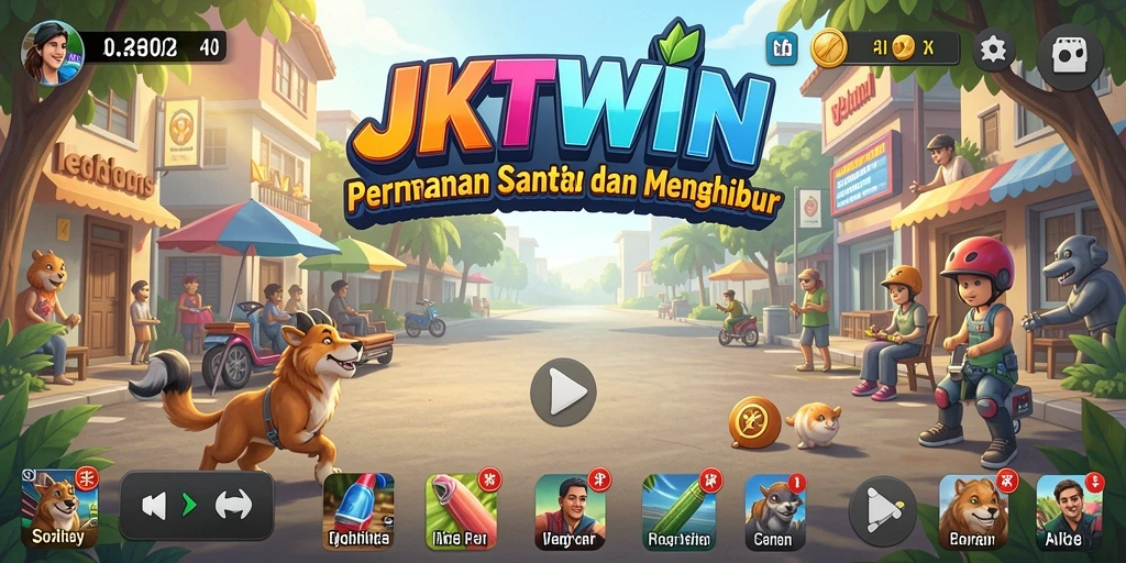Screenshot gameplay JKTWIN yang seru dan menarik.