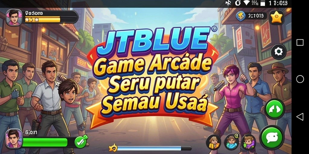 Tampilan gameplay JTBLUE yang seru dan penuh aksi