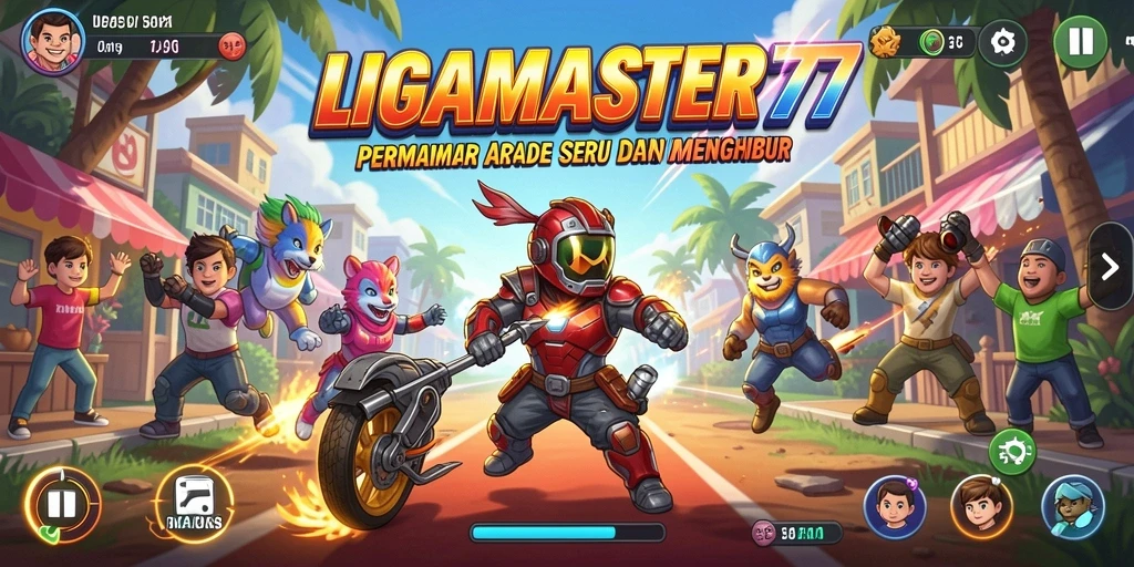 Tampilan gameplay seru dan menantang di LIGAMASTER77