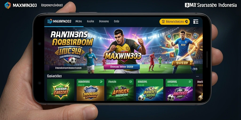 Screenshot MAXWIN303 menampilkan gameplay taruhan olahraga yang mendebarkan.