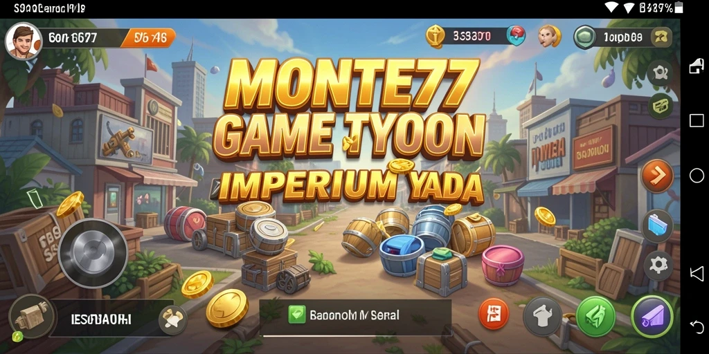 Screenshot gameplay MONTE77 yang menunjukkan aktivitas membangun bisnis Tycoon.