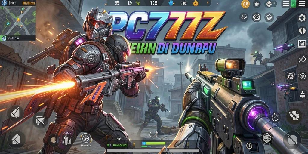 Tampilan gameplay seru dan adrenalin tinggi di PC777.