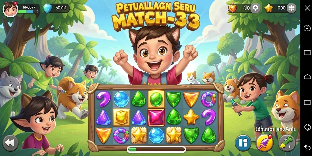 Tampilan menarik dari gameplay RP6677 yang menantang.