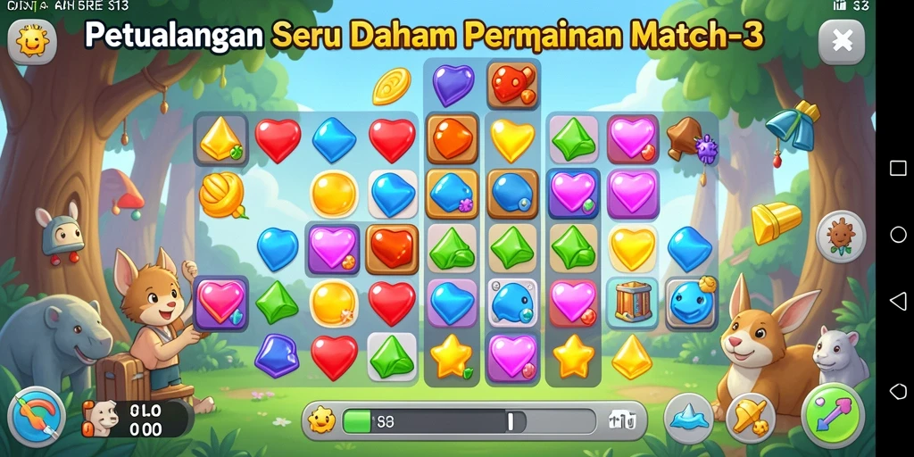 Gameplay seru S13 dengan pencocokan buah yang menarik.