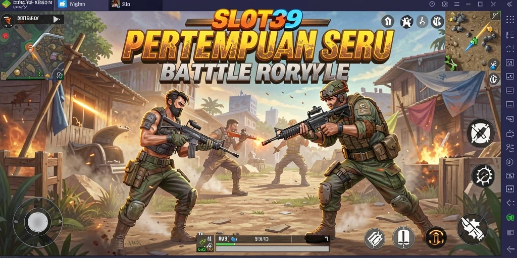 Gameplay seru dan mendebarkan dalam pertempuran Battle Royale.