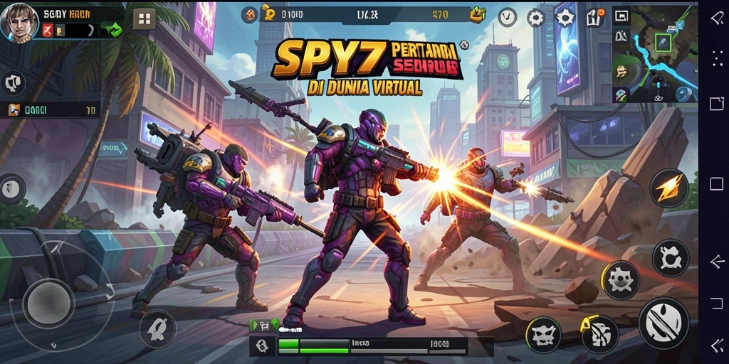 Gameplay SPY77 yang intens dalam pertarungan Fighting.