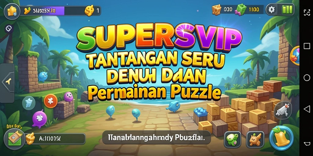 Tampilan menarik dari gameplay seru dalam SUPERSVIP.