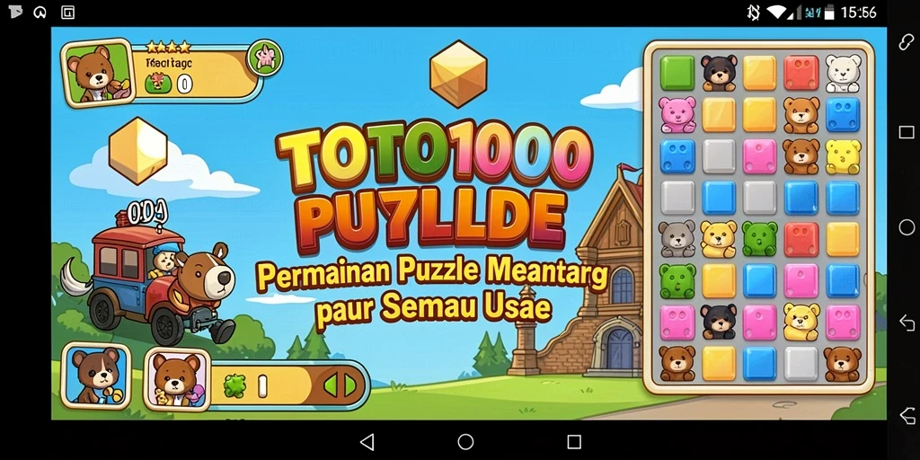 Screenshot utama TOTO1000 menampilkan gameplay menarik dan menantang.