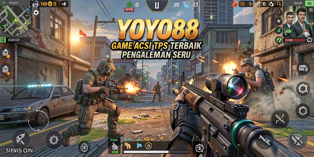 Tangkapan layar dari gameplay seru YOYO88 dalam mode TPS.